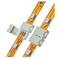 Коннектор прямой Uniel UTC-L-4/B20-RGB WHITE 020 POLYBAG Л/Л 5050 10мм RGB картинка 
